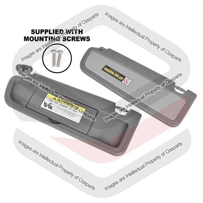 Sun Visor AM (Dark Grey) (SET LH+RH)