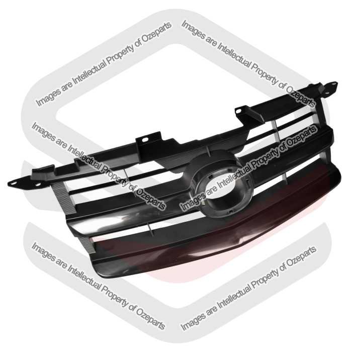 Main Radiator Grille Upper Front Grill Black For Mazda BT50 UN 2008~2011 Ute