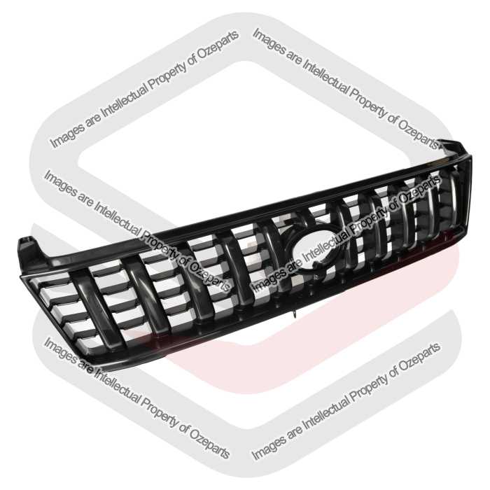Main Radiator Grille Front Grill Black For Toyota Landcruiser Prado J95 96~99