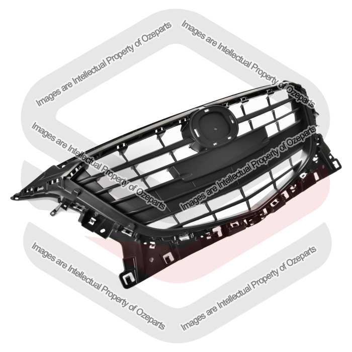 Ozeparts Main Radiator Grille Front Grill (No Mould) For Mazda 3 BM 13~16