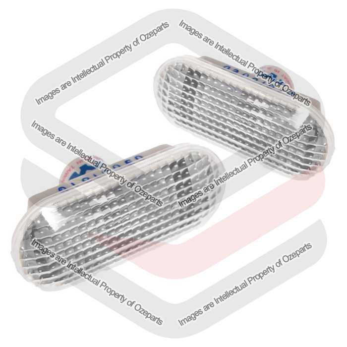 TYC Fits Ford Focus LS LT 2005~2009 / Fiesta WA 2005~2008 | Guard Side Flasher Lights Turn Indicator Lamps | Pair of LH Left Hand + RH Right Hand