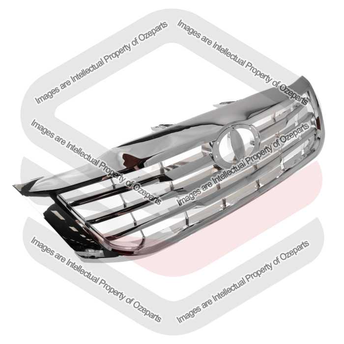 Radiator Grille Upper Front Full Chrome For Toyota Hilux 2WD 4WD 2011~2015