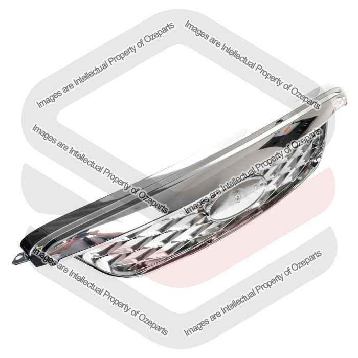 Ozeparts Fits Ford Falcon BA BF XR6 XR8 Turbo Sedan & Ute 2002~2008 | 1 x Unit of Main Grille Upper Mesh Grill (Chrome)