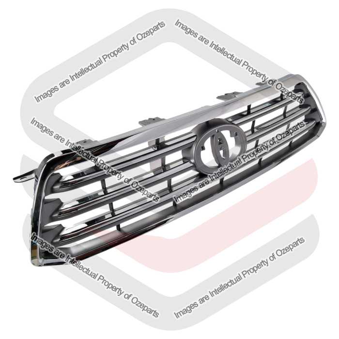 Main Radiator Grille Top Front Grill Chrome For Toyota Kluger GSU40 2007~2010