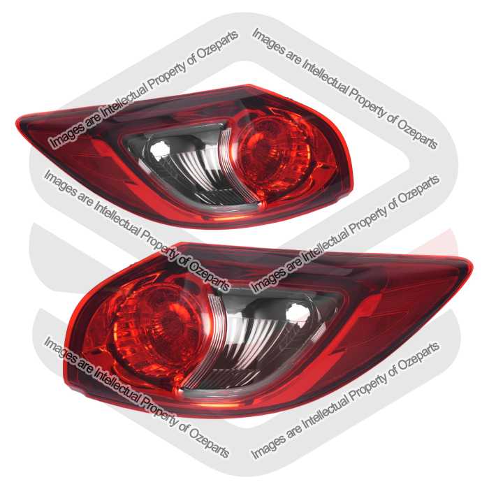 Ozeparts Pair LH+RH Tail Light Rear Lamp Non LED For Mazda CX5 KE SUV 2012~2017