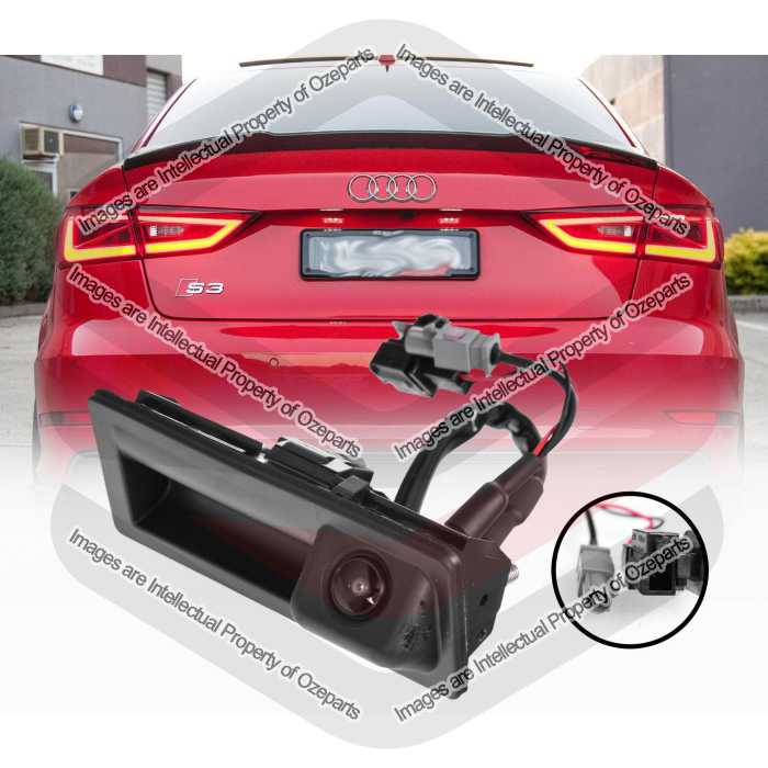 Ozeparts Fits Audi A3 S3 RS3 8V 2016~2020 Sedan Hatch Convertible | Back Up Rear View Boot Lid / Tailgate Reverse Camera 5N0827566A | 1 Unit