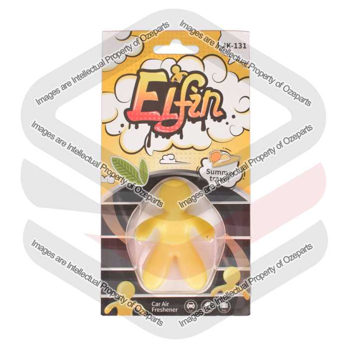 Ozeparts 1 x ELFIN Summer Travel (Yellow) Air Freshener Diffuser Fragrance For Car Truck Taxi Van Home