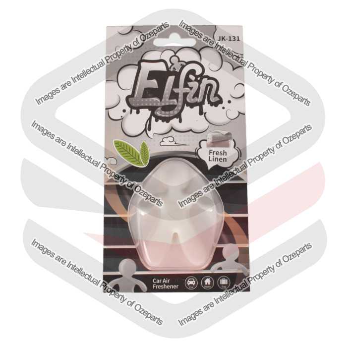 Ozeparts 1 x ELFIN Fresh Linen (White) Air Freshener Diffuser Fragrance For Car Truck Taxi Van Home