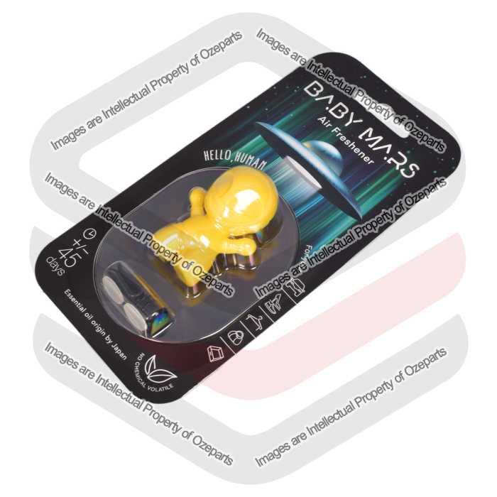 Ozeparts 1 x MARS BOY Doson (Yellow) Air Freshener Diffuser Fragrance For Car Truck Taxi Van Home