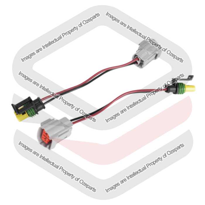 Ozeparts Fits Ford Falcon BA BF / Territory SX SY Series 1 2002~2007 | 2 x Jumper Looms Parker Adapter Headlight Head Light Lamp Wire Cables BAF13007A