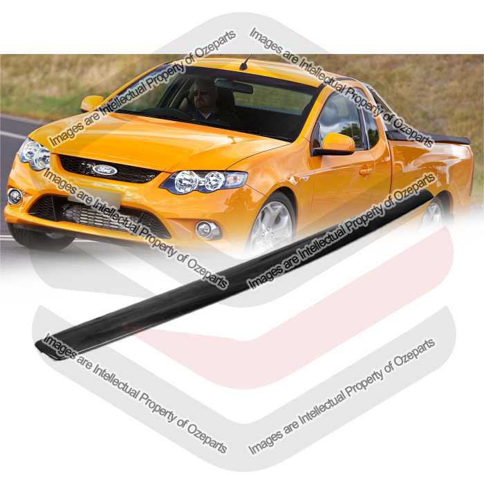 Ozeparts Fits Ford Falcon FG Series Sedan Ute 2008~2014 XT XR XR6 XR8 G6 G6E FPV | New Hood Bonnet Mould Grille Upper Mould Stripe Trim (Black)