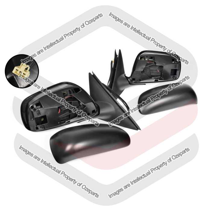 Door Mirror AM Electric (Black) (Set LH+RH)