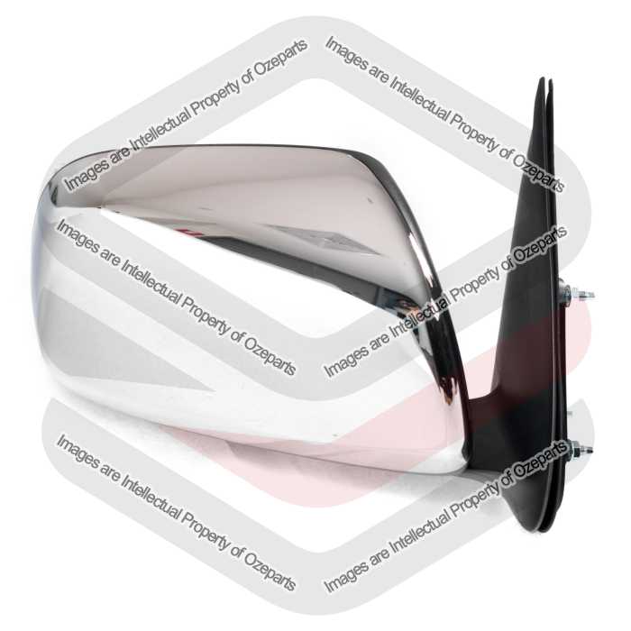 RH Right Hand Manual Door Mirror (Chrome) For Toyota Hilux Ute 2WD & 4WD 05~15
