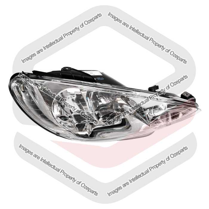 RH RHS Right Hand Head Light Lamp For Peugeot 206 Series 3/5 Door Hatch 03~07