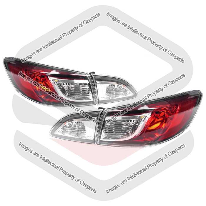 Tail Light + Rear Garnish AM Sedan (SET LH+RH)