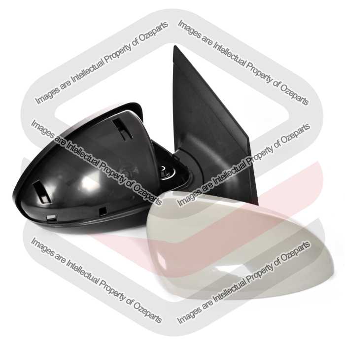 Door Mirror Assembly AM (Electric) Plastic Grey Cover