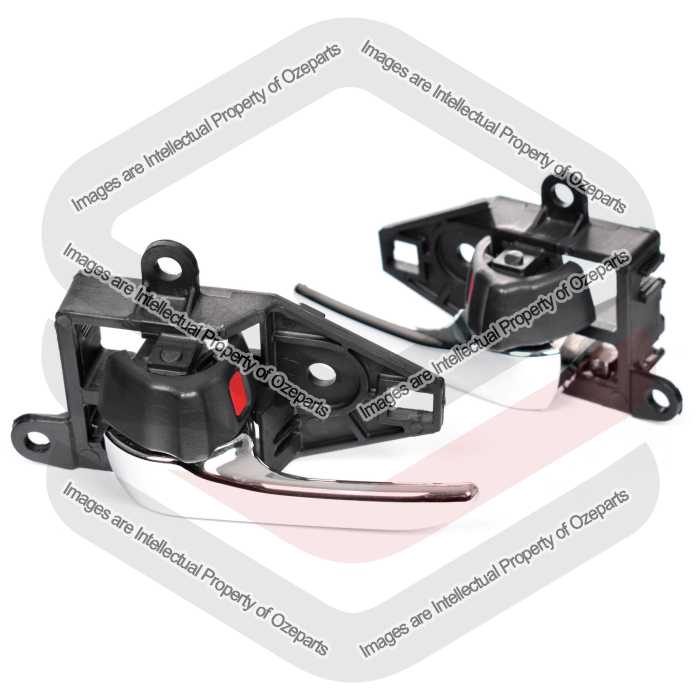 FRONT Inner Set Pair LH+RH Door Handle Black For Toyota Tarago ACR50 06~19