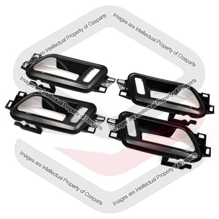 Set of 4 Pcs Inner Door Handle Satin For VW Volkswagen Amarok 2010~2022