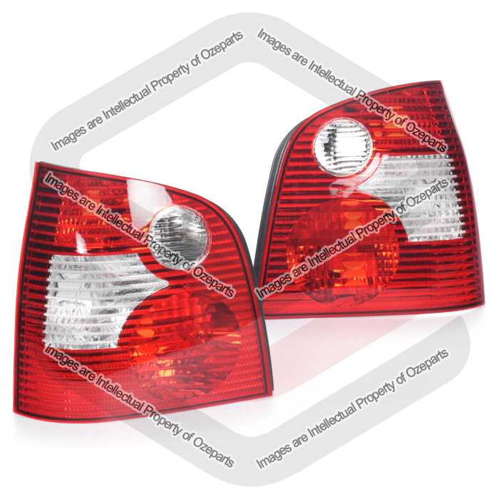 Set Pair LH+RH Tail Light Lamp For Volkswagen VW Polo Hatch MK4 9N 2002~2005