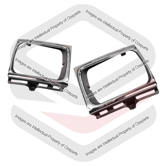 Head Light Case Rim (10/91~08/94) (Chrome Black) (SET LH+RH)