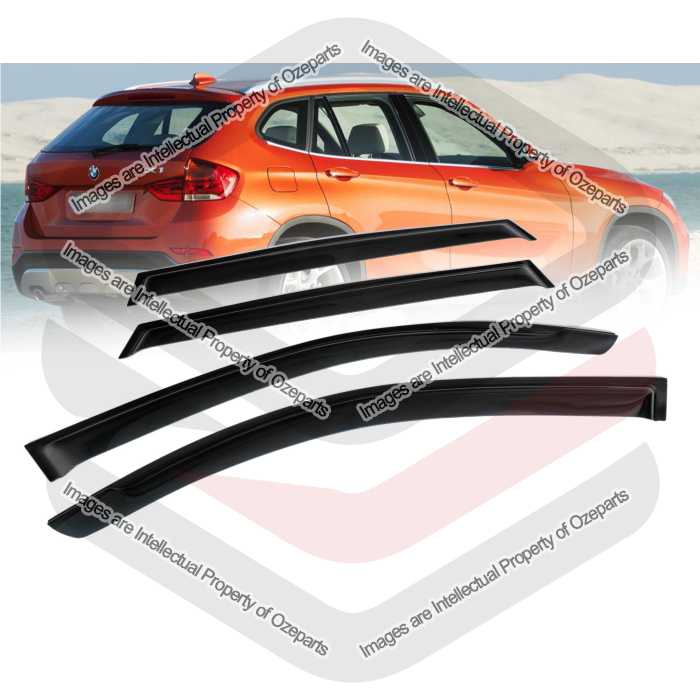 Ozeparts Fits BMW X1 E84 2010~2014 SUV | Complete Set of 4 Pcs Weathershield Weather Shields Sun Window Visor