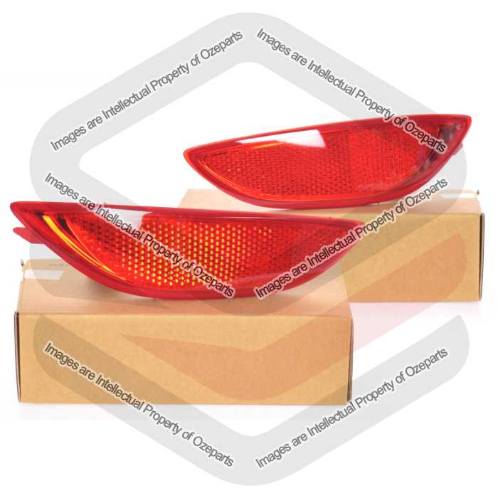 GENUINE Pair LH+RH Rear Bumper Light Reflector For Hyundai Accent Sedan 11~19