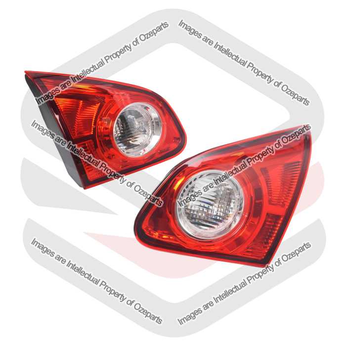 Ozeparts Fits Nissan Qashqai Dualis J10 2007~2010 | Inner Taillights Tail Gate Lights Rear Tailgate Lamps | Pair of LH Left Hand Hand + RH Right Hand