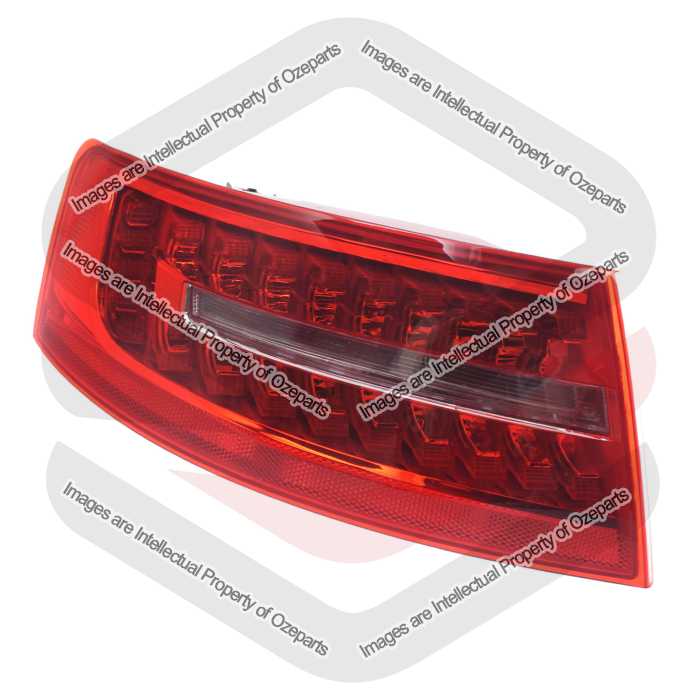Ozeparts Fits Audi A6 / S6 C6 Series 2 2008~2011 4 Door Sedan  | Taillight Tail Light Rear Lamp (LED) | LH LHS Left Hand (Passenger Side)
