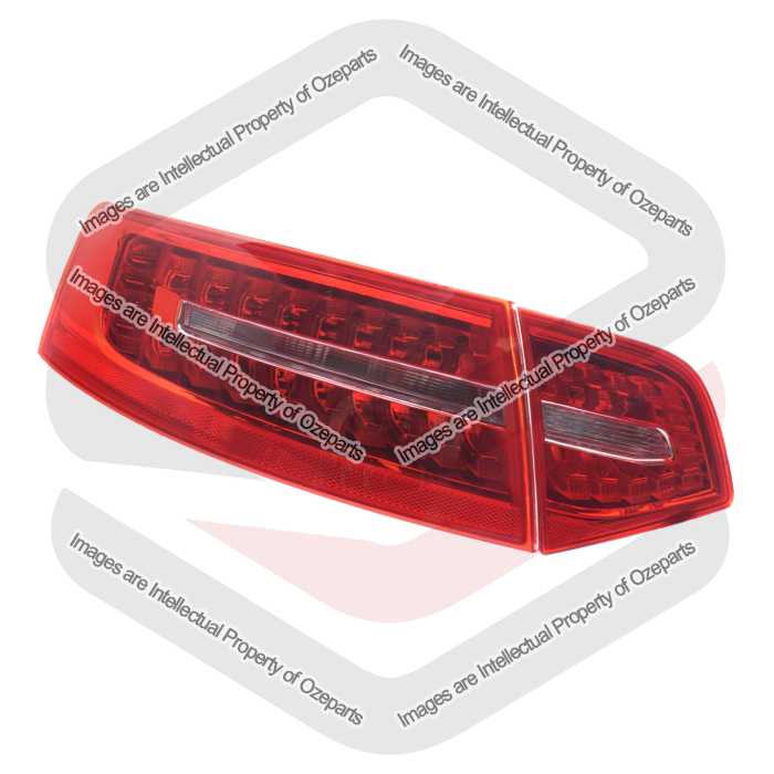 Ozeparts Fits Audi A6 / S6 C6 Series 2 2008~2011 4 Door Sedan | Inner Taillight + Boot Lid Reverse Tail Light Rear Lamp (LED) | LH Left (Passenger)