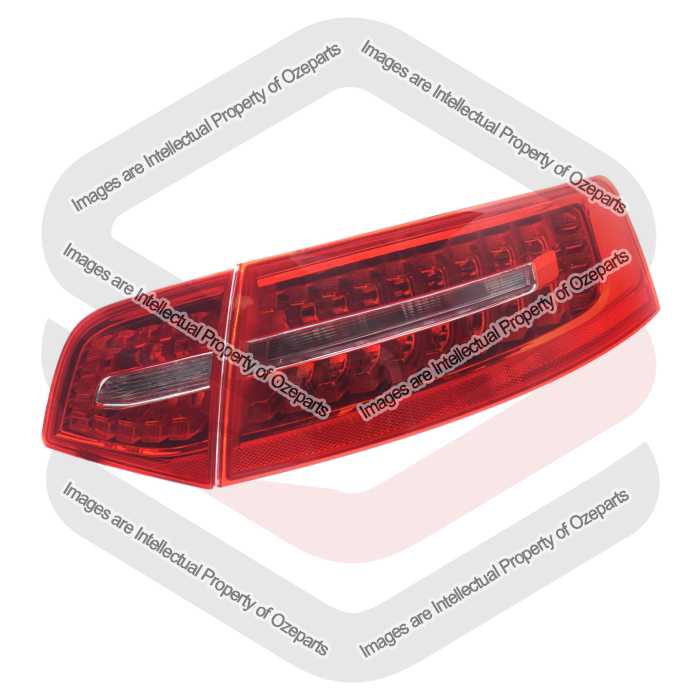 Ozeparts Fits Audi A6 / S6 C6 Series 2 2008~2011 4 Door Sedan | Inner Taillight + Boot Lid Reverse Tail Light Rear Lamp (LED) | RH Right (Driver)