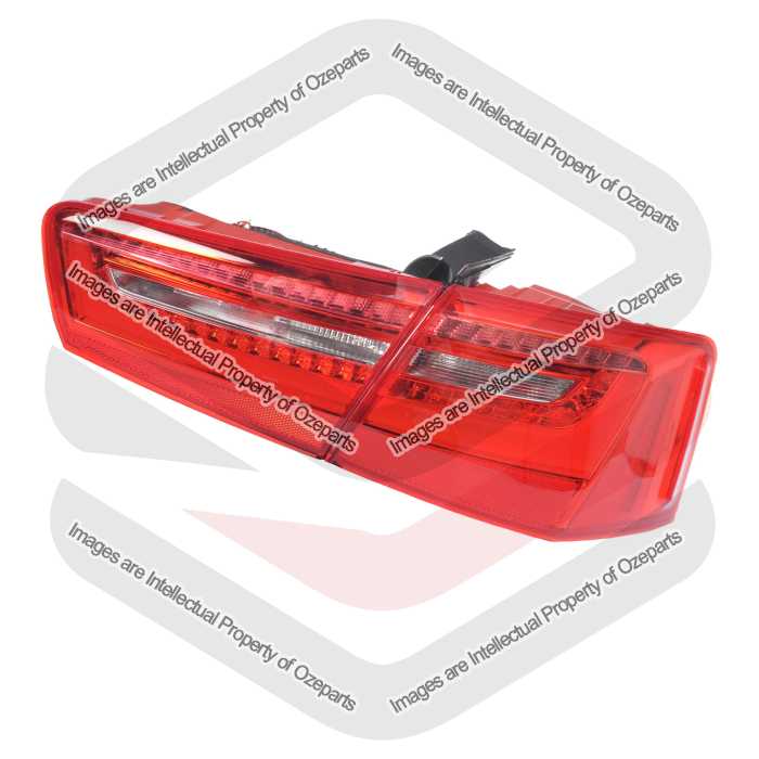 Ozeparts Fits Audi A6 / S6 C7 Series 1 2011~2015 4 Door Sedan | Inner Taillight + Boot Lid Reverse Tail Light Rear Lamp (LED) | RH Right (Driver)