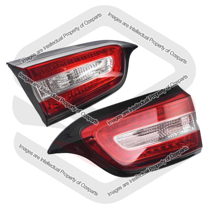 Set Pair LH+RH Tailgate Light Inner Tail Lamp For Jeep Cherokee KL 2014~2018
