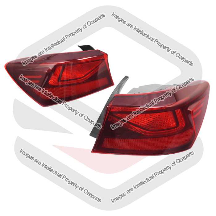 Set Pair LH+RH Tail Light Rear Lamp (Non LED) For Kia Cerato BD Sedan 2018~On