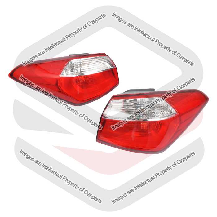 Set Pair LH+RH Tail Light Rear Lamp No LED For Kia Cerato YD 2013~2016 Sedan
