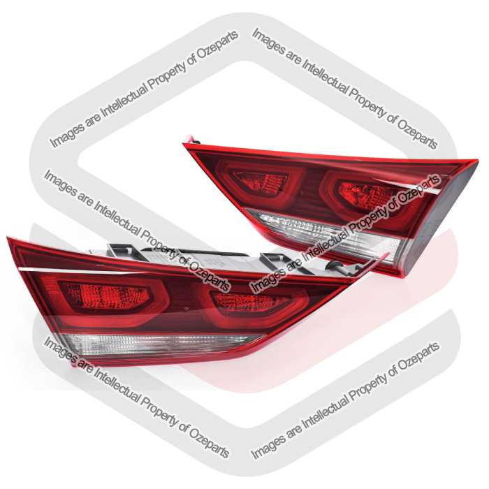 GENUINE Pair LH+RH Boot Lid Light Tail Lamp LED For Hyundai Elantra 2015~2018