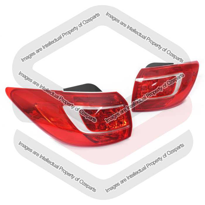 Ozeparts Pair LH+RH Tail Light Lamp (Non LED) For Kia Sportage SL 2010~2014