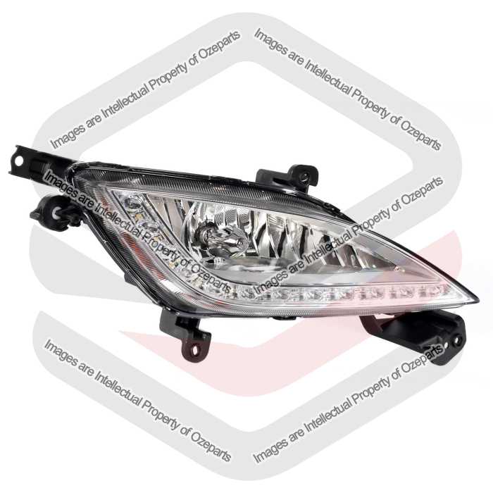 Genuine Hyundai i30 2014~2017 5 Door Hatch | Foglight Fog Light Spot Driving Bumper Bar Lamp With DRL LED | RH RHS Right Hand (Driver Side)
