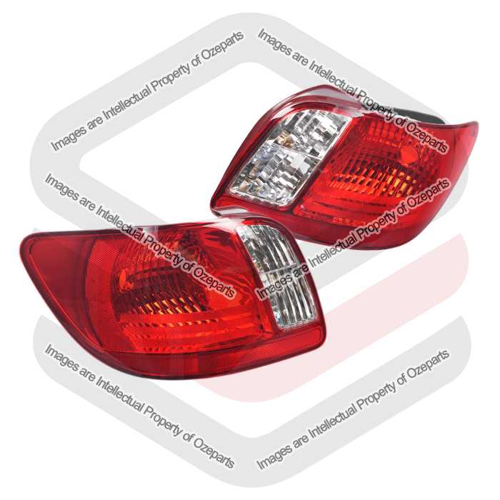 Set Pair LH+RH Tail Light Rear Lamp For Kia Rio JB Series 2005~2011 Sedan