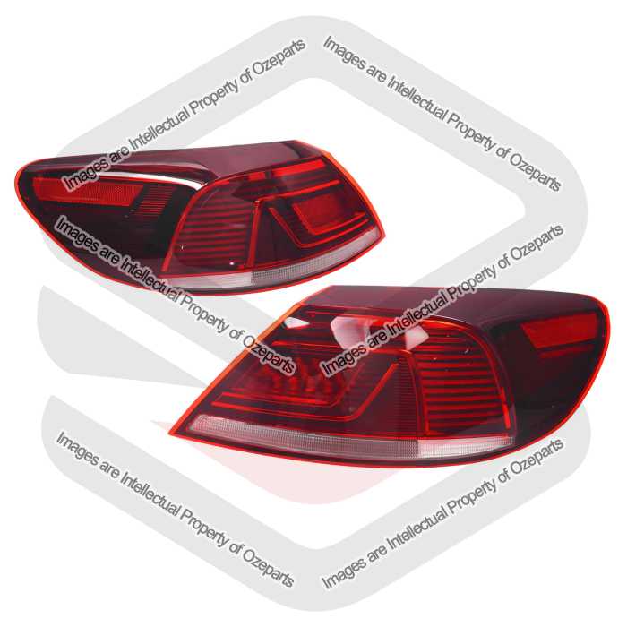 Pair LH+RH Tail Light Rear Lamp For VW Volkswagen Passat CC Coupe 2011~2016