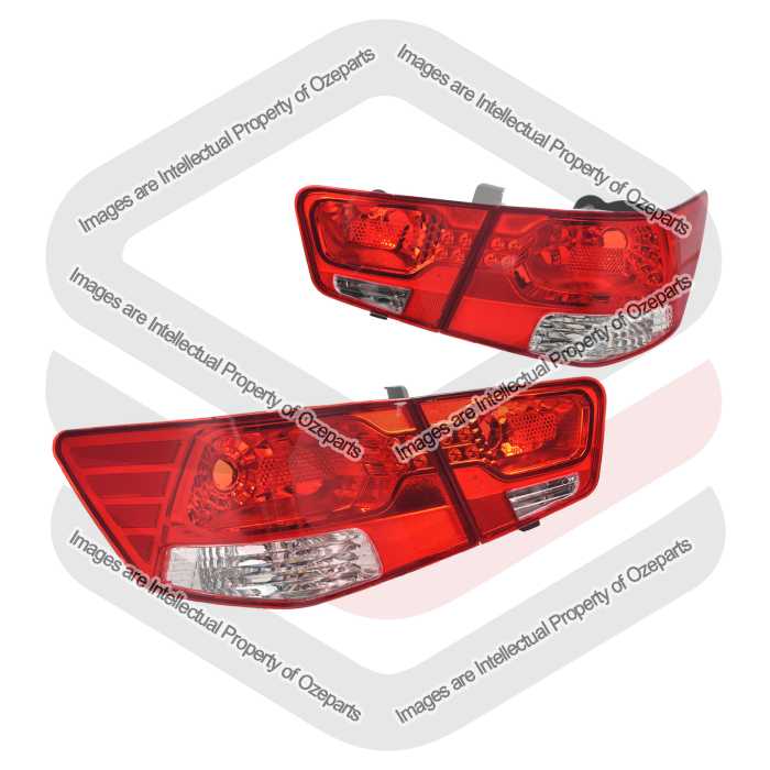 Pair LH+RH Tail Light + Inner Bootlid Lamp For Kia Cerato TD 2008~2013 Sedan