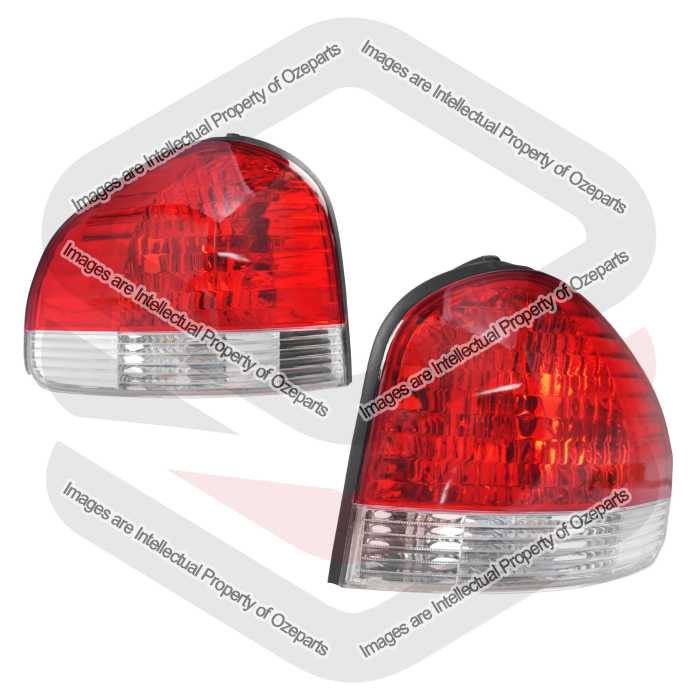 Pair LH+RH Tail Light Rear Lamp For Hyundai Santa Fe SM Series 2 2004~2005