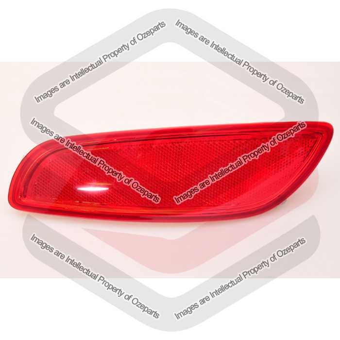 TYC Fits Hyundai Santa Fe CM 2009~2012 | Rear Bumper Bar Reflex Reflector (No Light / Lamp Globe Provision) | RH RHS Right Hand (Driver Side)