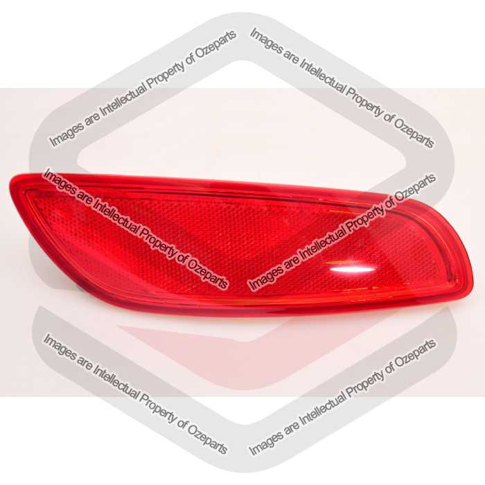 TYC Fits Hyundai Santa Fe CM 2009~2012 | Rear Bumper Bar Reflex Reflector (No Light / Lamp Globe Provision) | LH LHS Left Hand (Passenger Side)