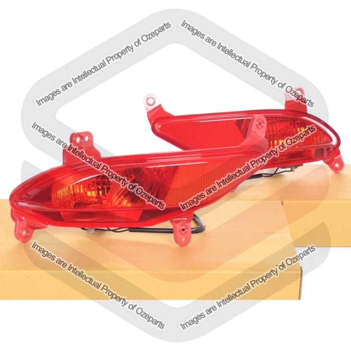 GENUINE Pair LH+RH Rear Bumper Fog Light Reflector For Hyundai Santa Fe DM 12~15