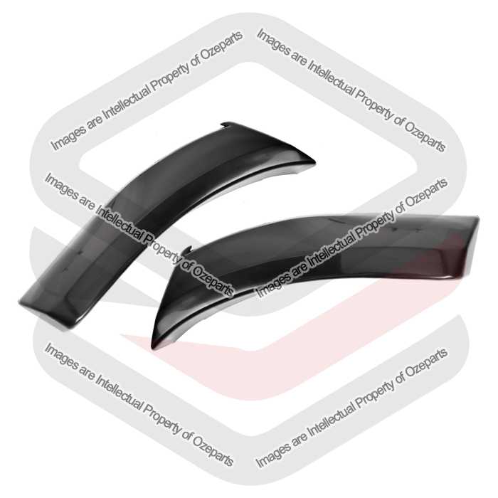 Pair LH+RH Front Bumper Bar Flare For Holden Rodeo RA Series 1 2003~2007 Ute