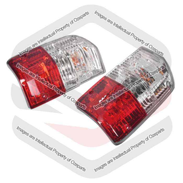 DEPO Fits Nissan Patrol GQ 1988~1991 / Ford Maverick 1988~1993 | Performance Taillights Tail Lights Rear Lamps (Crystal) | Pair of Left + Right