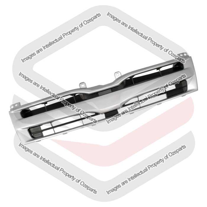 Grille Assembly (Silver Black) For Toyota Hiace Low Roof LWB Van 2010~2013