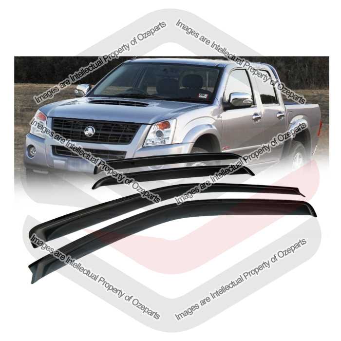 Weathershield Weather Shields Window Visor For Holden Rodeo RA Dual Cab 03~08