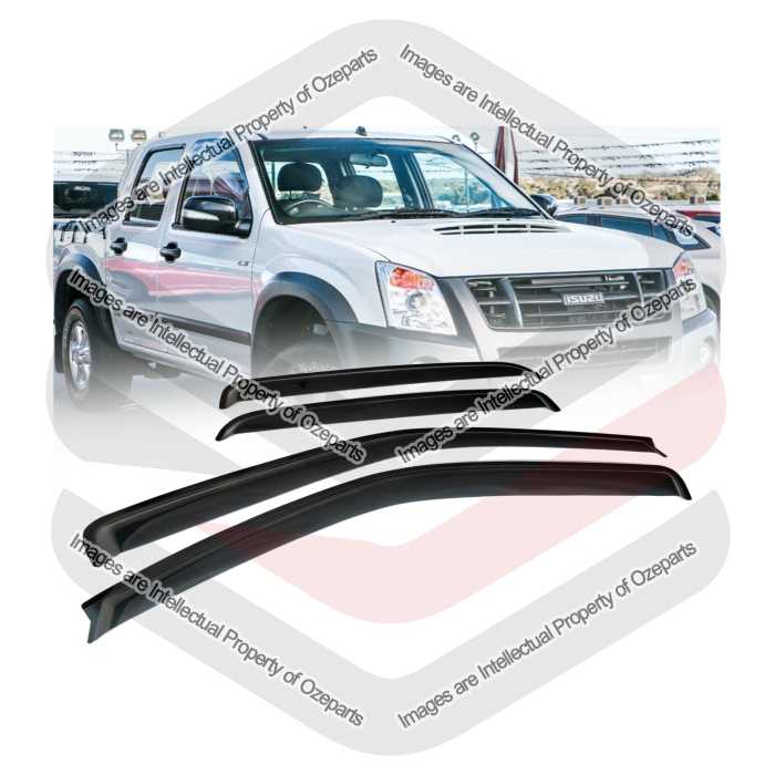 Weathershield Weather Shields Window Visor For Isuzu D-Max Dual Cab 2006~2012