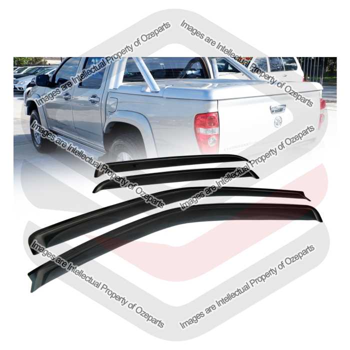 Weathershield Weather Shields Window Visor For Holden Colorado RC Dual Cab 08~12
